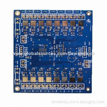 Multilayer PCB with Blue Solder Mask and Gold Immersion